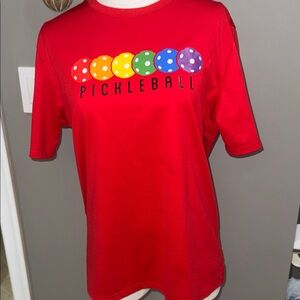 Red Pickleball Graphic T-Shirt